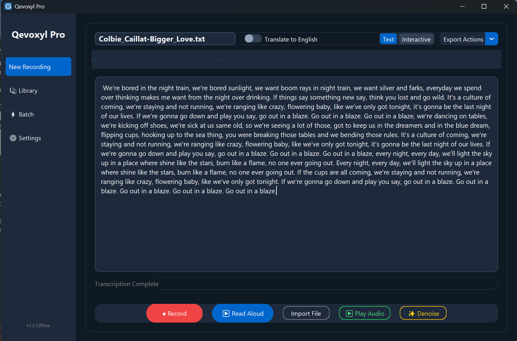 Qevoxyl App Screenshot